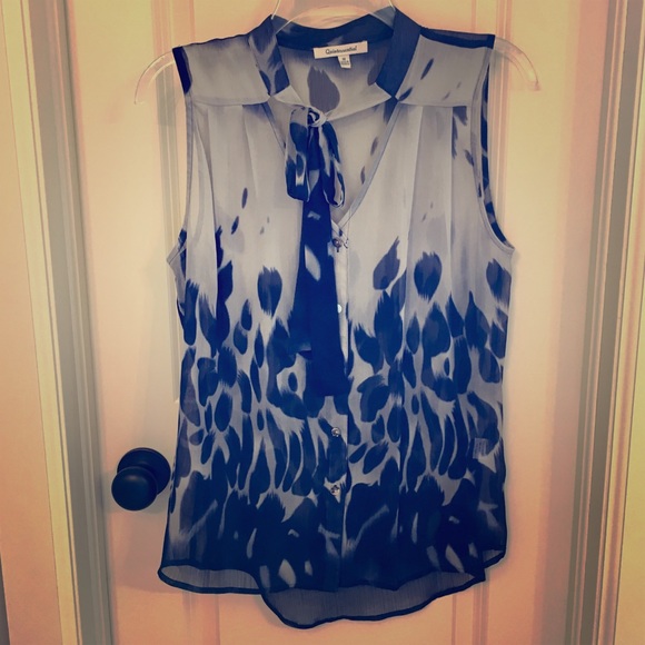 Marshalls Tops - High-Low Tank w/Pussy Bow